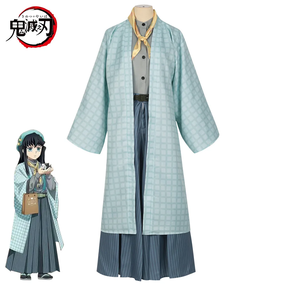 

Anime Demon Slayers Kimetsu No Yaiba Tokitou Muichirou Cosplay Japan kimono Costumes Kisatsutai Uniform Halloween Costume Adult