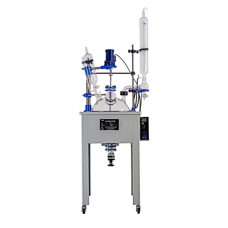 

Однослойный стеклянный реактор, 100 л, лабораторный электрический нагревательный реактор с дистилляционным ионным полимеризацией, высокая температура