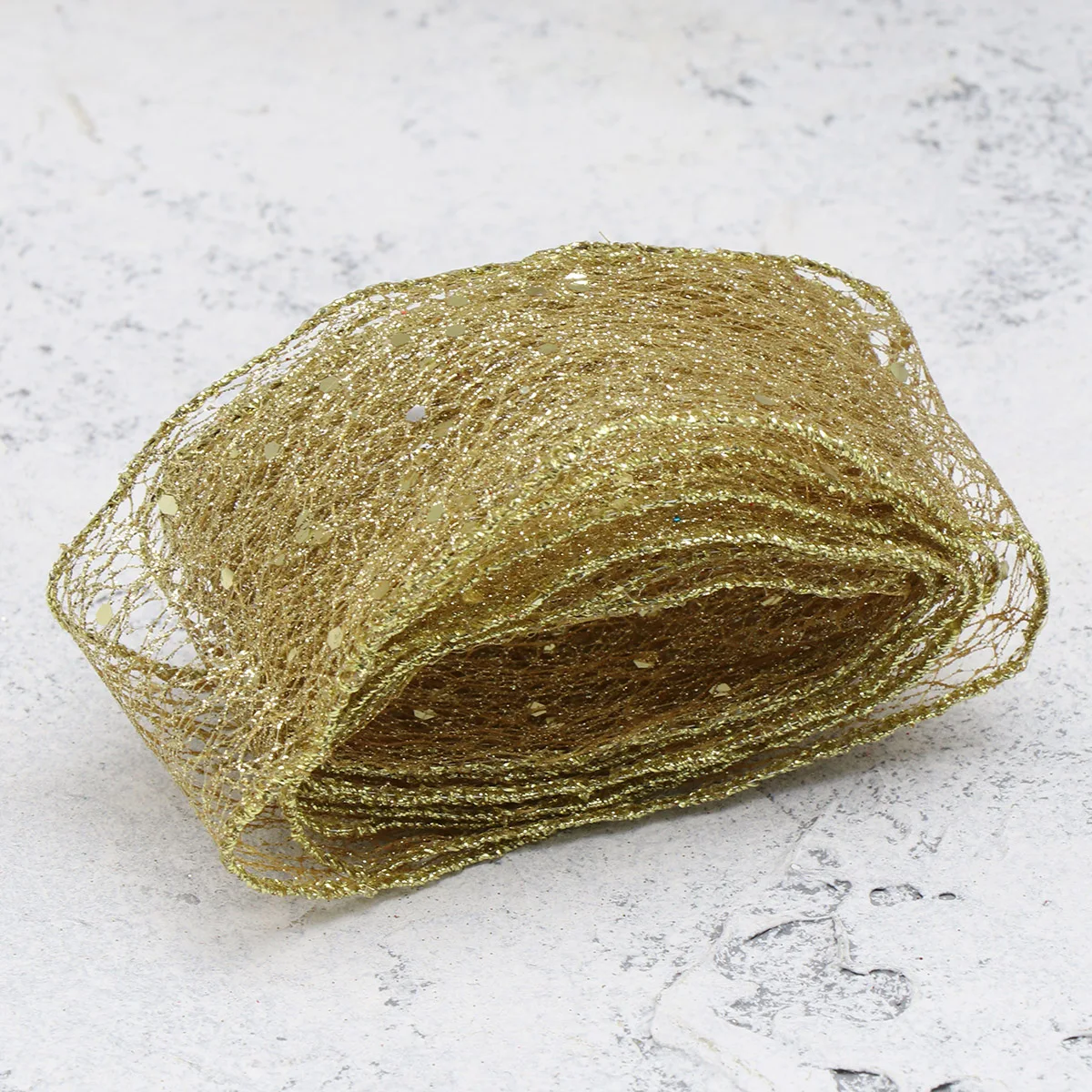 

4 Pcs Christmas Ribbon Gold Holiday Wrapping Xmas Garland Craft Ribbons DIY Present Decor Accessories Sewing Materials