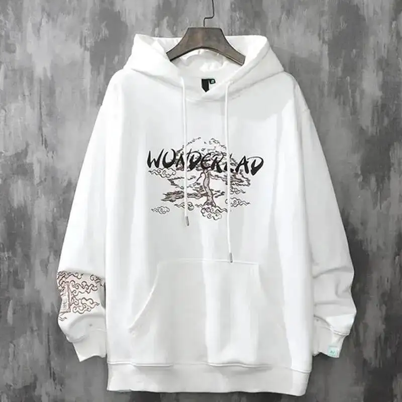 جميلة الشرير زهرة خطابات الرسم طباعة سوبر كبير هوديي المرأة الخريف الشتاء الشارع الهيب هوب عادية Harajuku البلوز