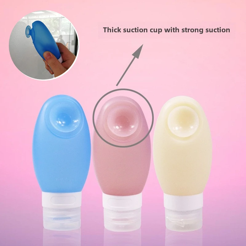 100ml Silicone Refillable Bottles Refill Bottle Essential Oil Skin Care Product Hand Sanitizer Suction Cup Refill Bottle vasos