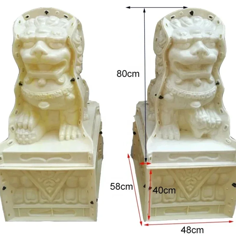 

Hot Selling Lion Statue Decorative Concrete Mold Plastic Injection Mould for Household Use Hot sales