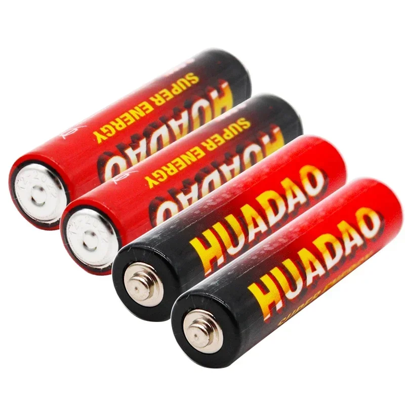 Huadao-batería seca alcalina desechable, pila AA de 1,5 V, adecuada para cámara, calculadora, despertador, ratón, control remoto