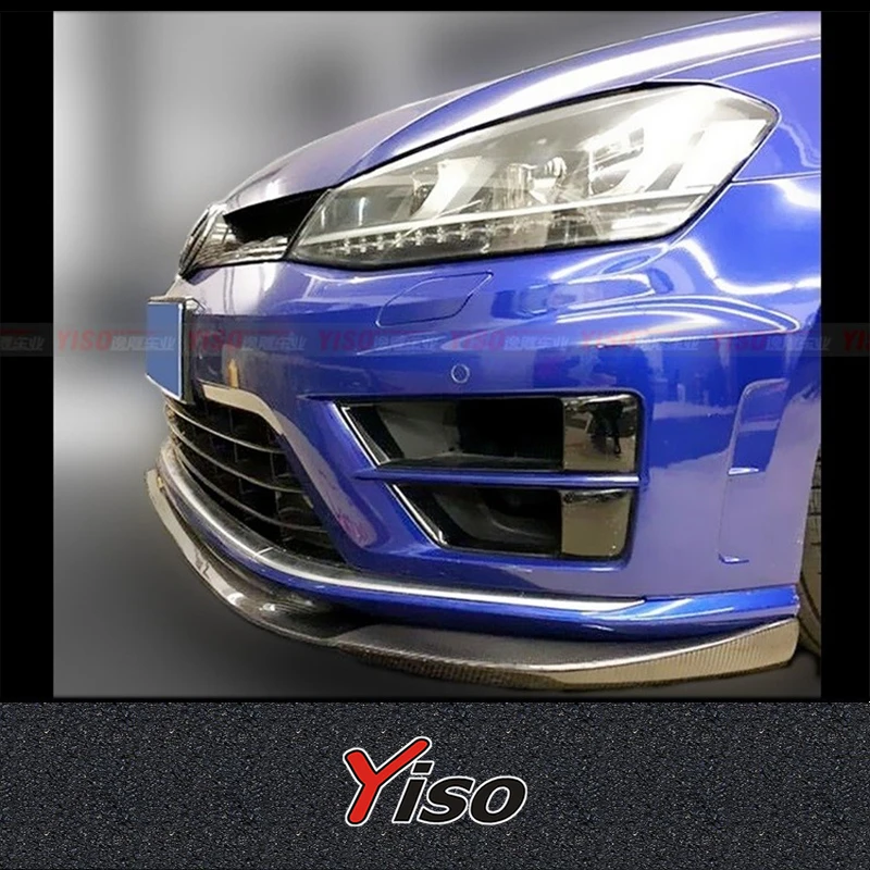 Suitable for GOLF 7 R GTI Rline Reife Carbon fiber Front Spoiler Modified Aerodynamic kit GOLF 7 R GTI Rline Reife Front Lip