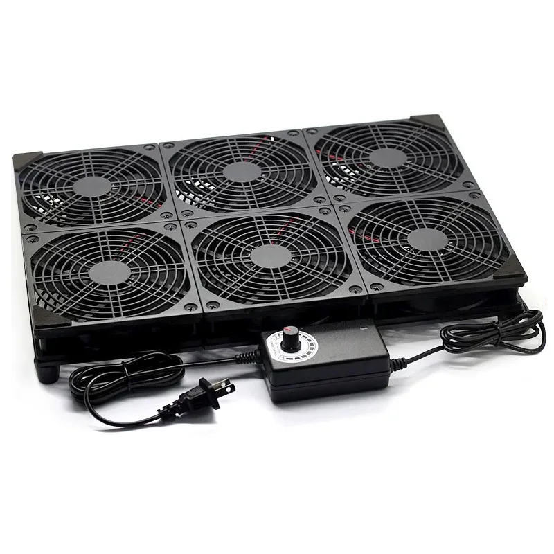 

Router set-top box cooling rack silent fan adjustable speed silent cooling