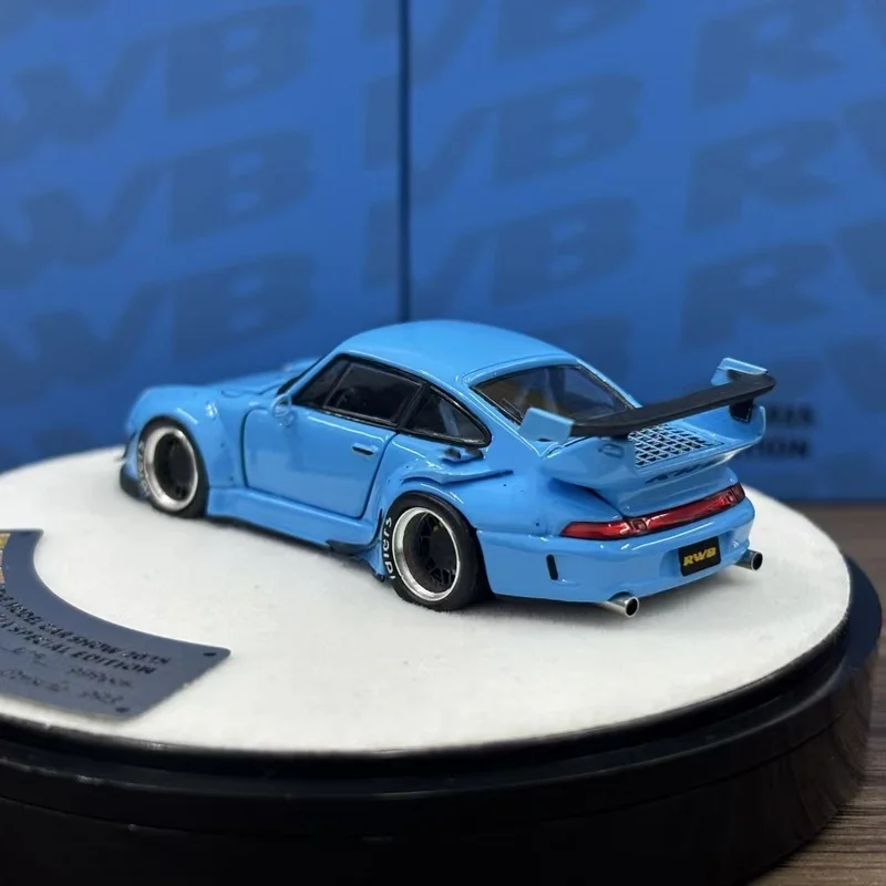 Nieuw Op Voorraad Pgm 1:64 Porsche Rwb 930 993 Maleisië Tentoonstelling Editie Auto Legering Miniatuur Diecast Porsche Ornamenten Aangepaste Speelgoed