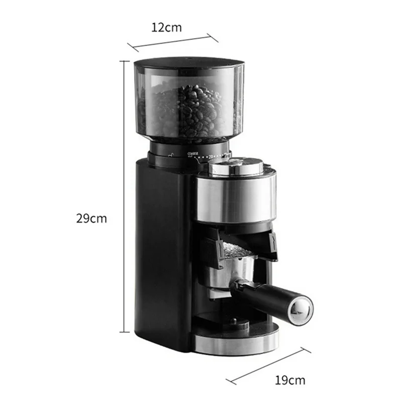 Electric Coffee Grinder 18 Level Adjustable Burr Mill Coffee Bean Grinder High Speed Espresso Grinding Machine EU Plug