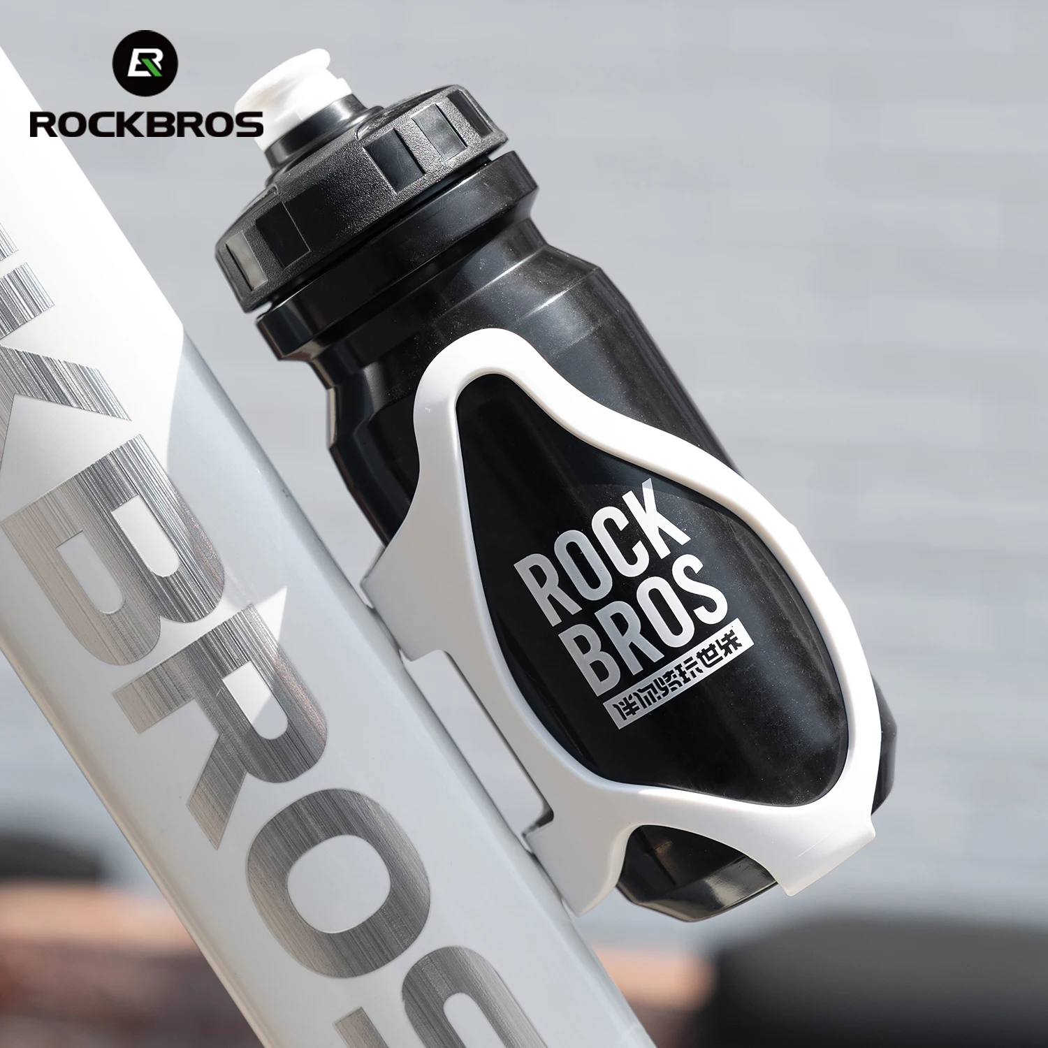 AliExpress ROCKBROS Cycling Water Bottle 600ML with MTB Bike Water Bottle Cage Cup Bracket  Outdoor Travel Portable Lightweight