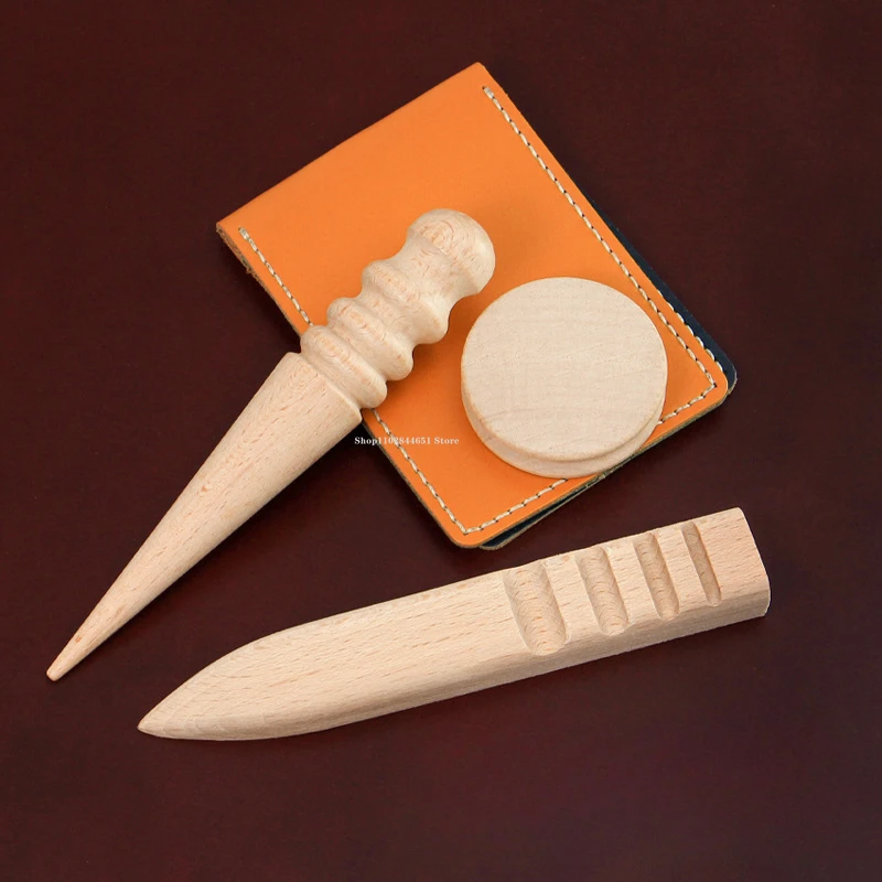 Leather Polishing High Quality Beech Sanding Rod DIY Handmade Leather Goods/belt/money Clip Trimming Edge Sealing Edge Tool