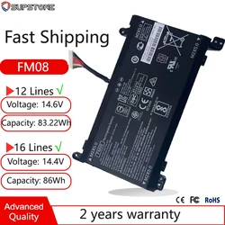 New FM08 HSTNN-LB8A LB8B Battery For HP Omen 17-AN116UR AN003UR AN009NV AN014NA AN025NS AN040UR AN044TX AN051ND AN126UR TPN-Q195