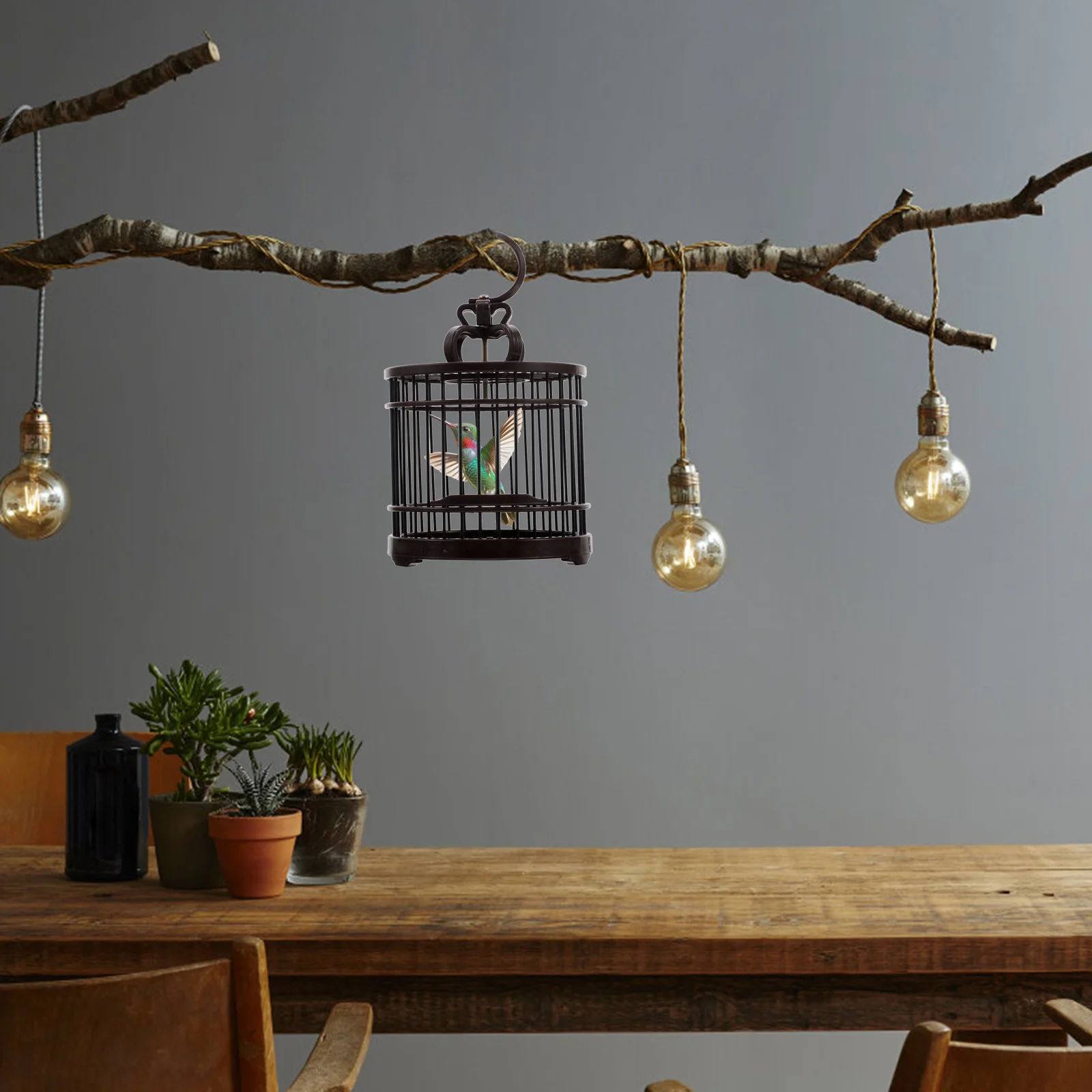 

Plastic Vintage Cricket Cage Decorative Carrier Hanging Habitat Container Small Pets Hamster Reptile Travel Box