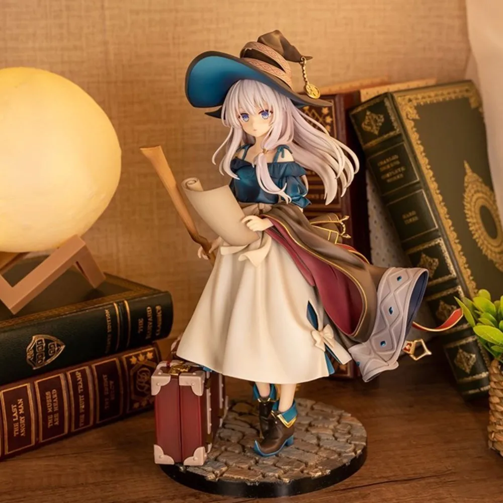 25cm Wandering Witch: The Journey of Elaina Action Figures Anime Kawaii Girl Early Summer Blue Sky Collection Dolls Toys Gifts