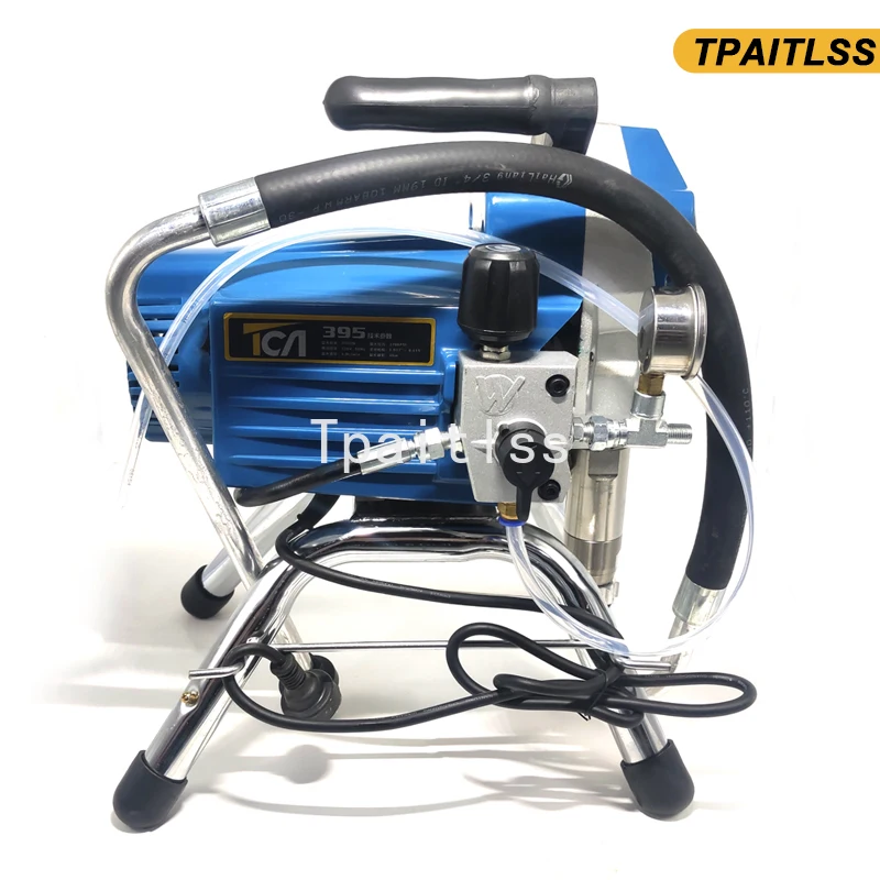 110V Airless Sprayer Portable Piston Pump Paint Spraying Machine 395 2000w 2L/min for Decoration