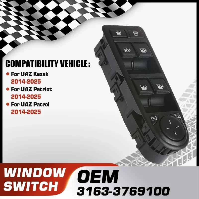 

For UAZ Kazak UAZ Patriot UAZ Patrol 2014-2025 Car Electric Master Power Window Switch Lock Switch Car accessories 3163-3769100