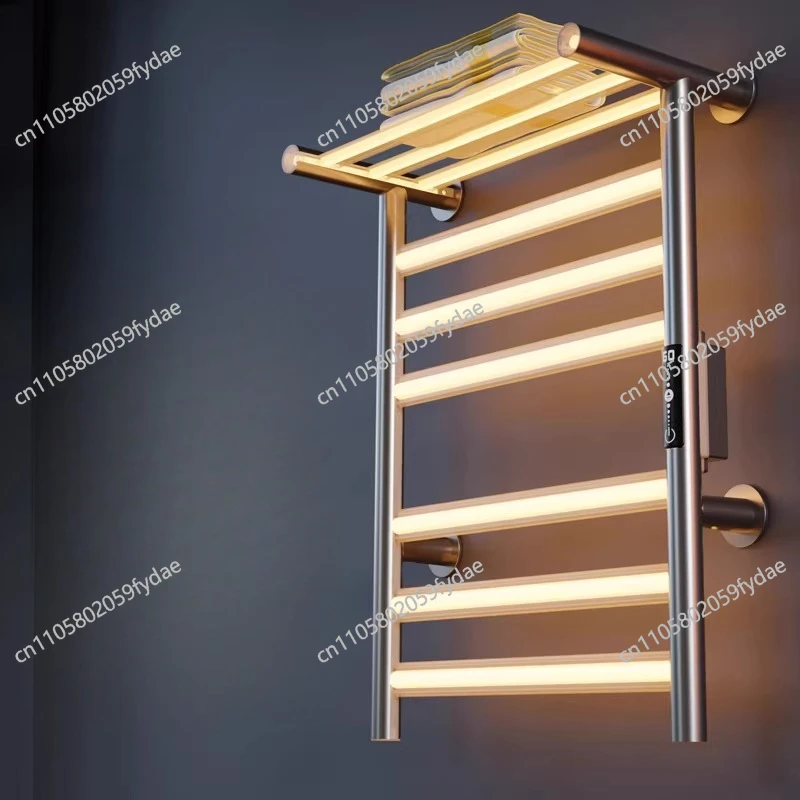 

Умный электрический полотенцесушитель с общей системой обогрева, сушилка для банных полотенец, полка для хранения