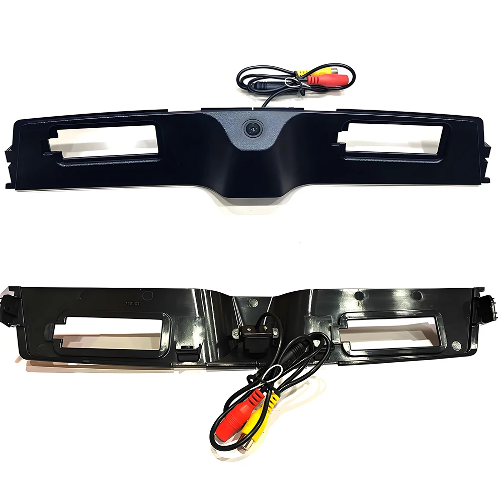 Cámara de visión trasera CCD para Jeep Compass Longitude 2017-2020, manija de maletero impermeable negra, lámpara de matrícula CVBS