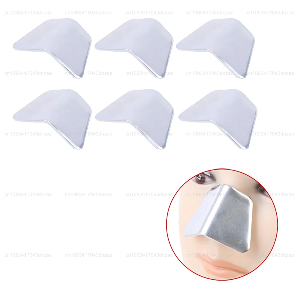 

6PCS Trapezoid Nasal Splint Nose Job Medical Rhinoplasty Splint Ortho Immobilized Nasal Fracture Therapy Splint Adhesive Tape