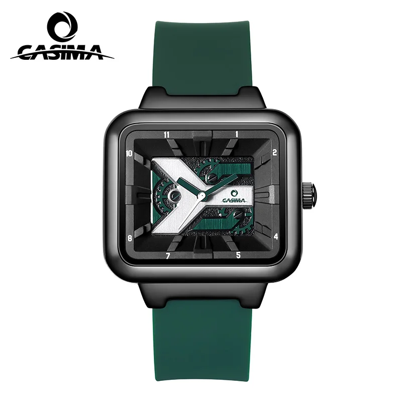 CASIMA OG シリーズ スクエア シリコン腕時計 カップルウォッチ スポーツウォッチ ナショナルトレンド モデル CS2128-1031