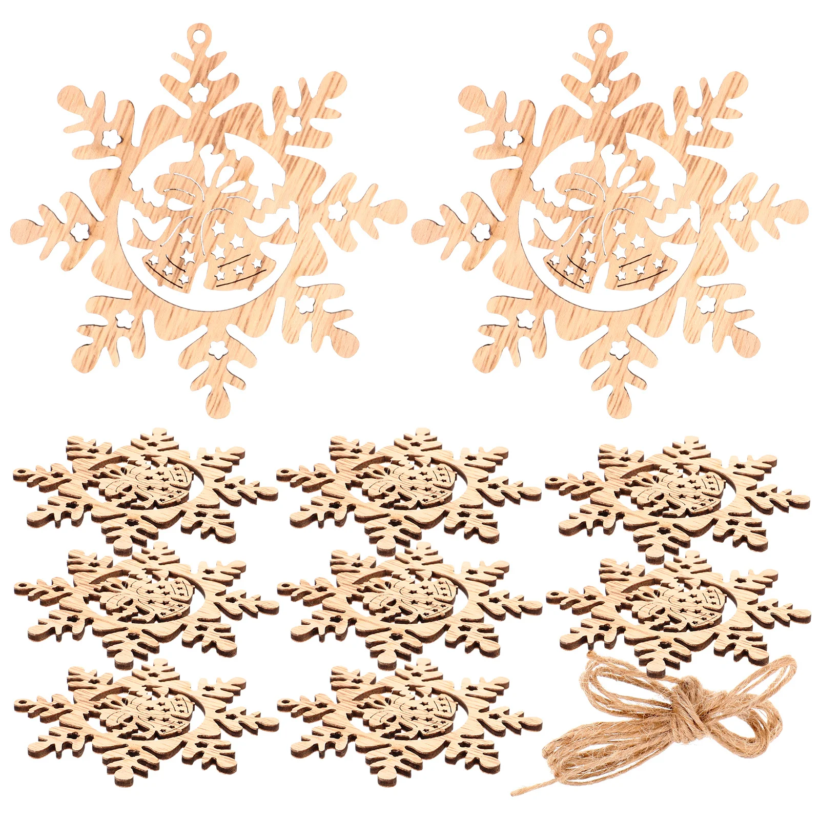 

1 set Wooden Christmas Ornaments Blank Diy Wood Slices Xmas Tree Decor Graffiti Pendant Craft Supplies Handmade Painting