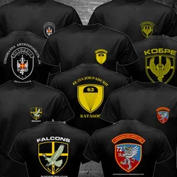 Serbia CAJ Special Force T Shirt Men Two Sides Anti Terroris Unit CAJ Falcons Gift Casual Tee Shirt USA Size High Quality