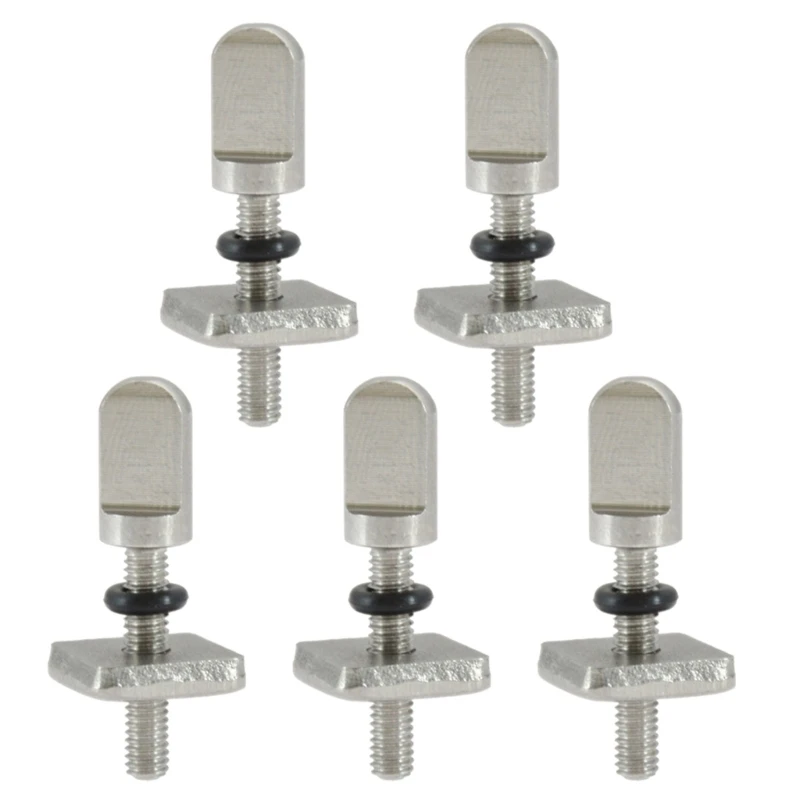 5Pcs Surfboard Longboards Fin Screws Antirust Steels Fin Screw Thumb Fin Screw for Singled Fin PaddleBoard Fin Box