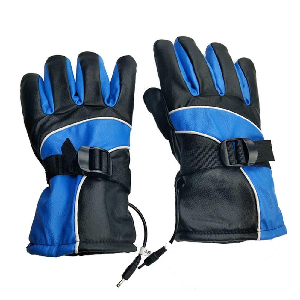 

Electric Heated Gloves Blue 48V Motorcycle Riding Waterproof Touch Screen Heated Gloves Outdoor Riding