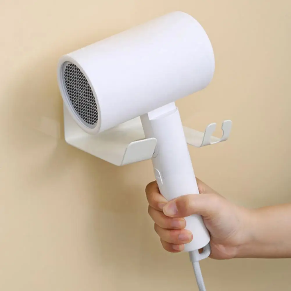 

Space-saving Hair Dryer Rack Universal Wall Mounted Hair Dryer Holder with Strong Load-bearing Support for Simple for Bathroom