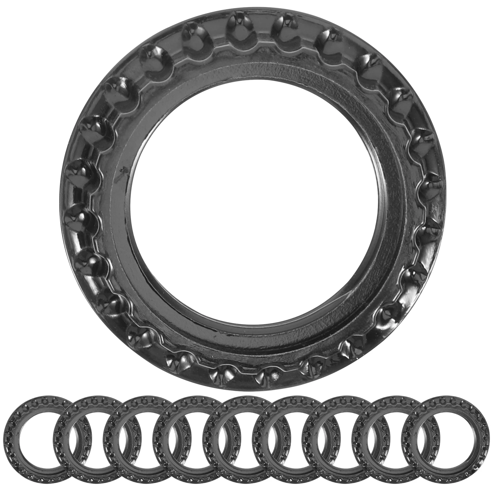 10Pcs Bakelite Outer Ring Lamp Shade Ring Set Easy Install E26 Reducer Collar for Light Fixture Lampshade Adapter Replacement