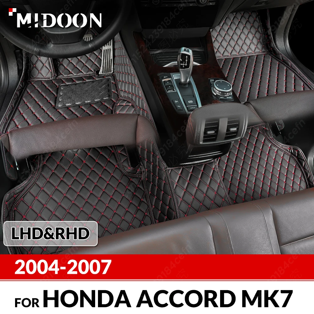 

Автомобильные коврики для Honda Accord Seventh Generation 2004 2005 2006 2007 Custom Auto Foot Pads, коврик, крышка, аксессуары для интерьера