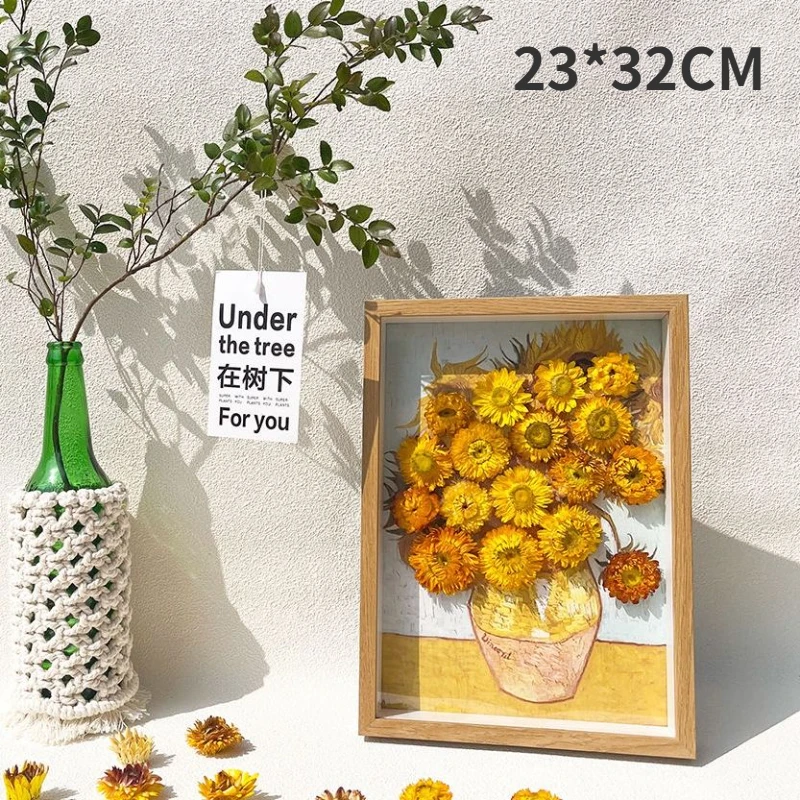 Pineapple Dried Flowers Artifical Flower Photo Frame Ornament Gift Room Decor Wall Art Wall Decor Poster Decor Aesthetic