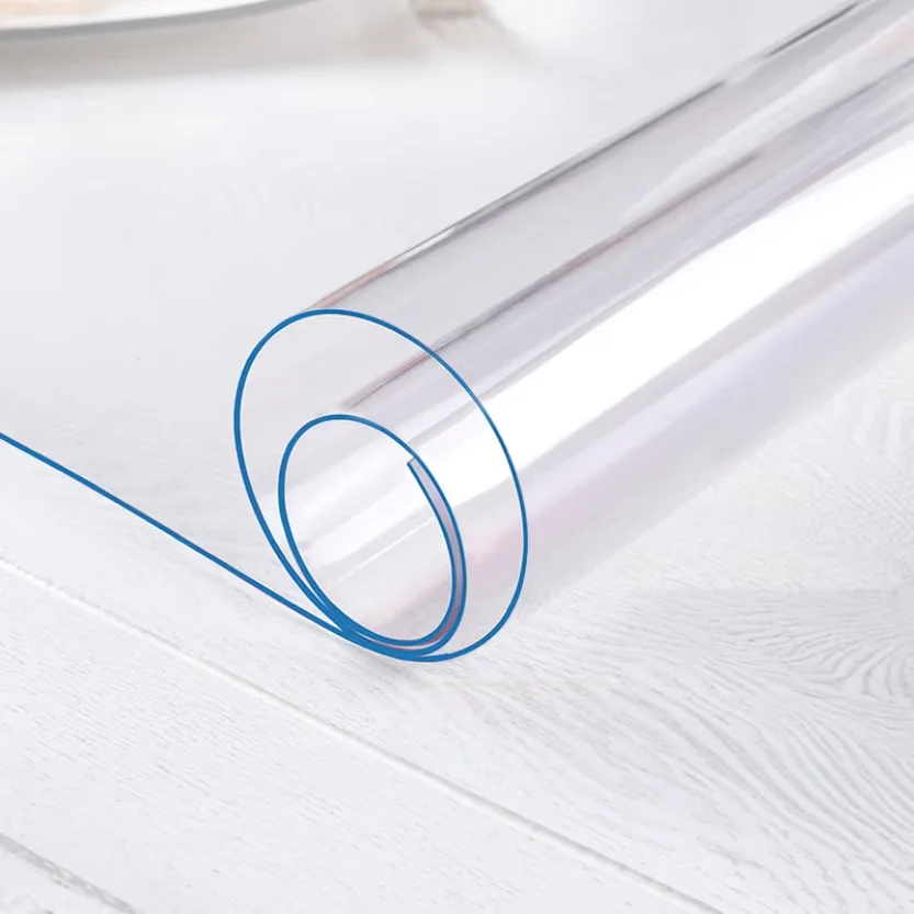 PVC Transparent Table Mat –  Waterproof, Oil-Resistant Soft Glass for Indoor/Outdoor Dining and Coffee Tables