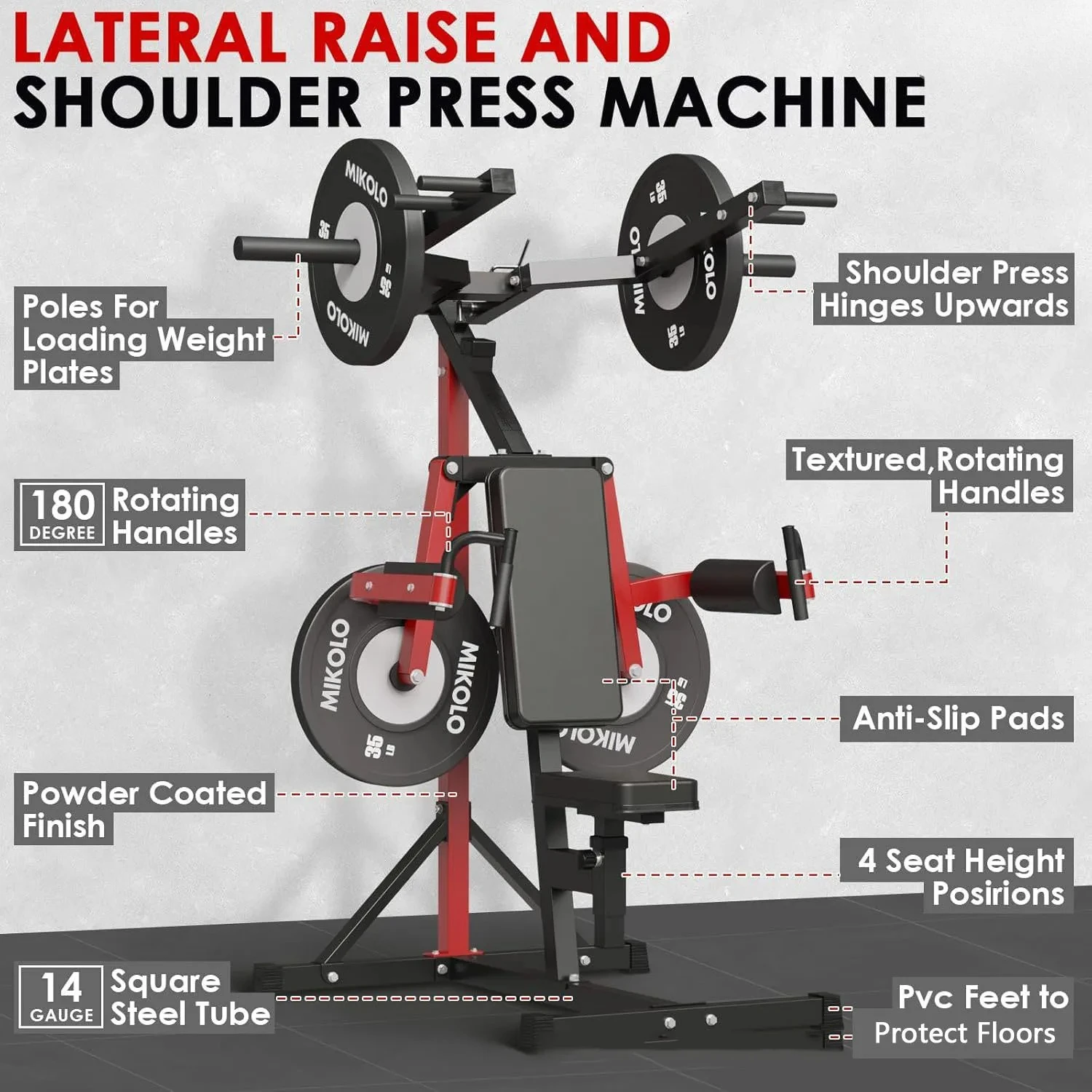 【Hot】Sitting Posture Recommendation Fitness Equipment, Side Flat Lifting  Pushing Machine, Pull Up Training Machine