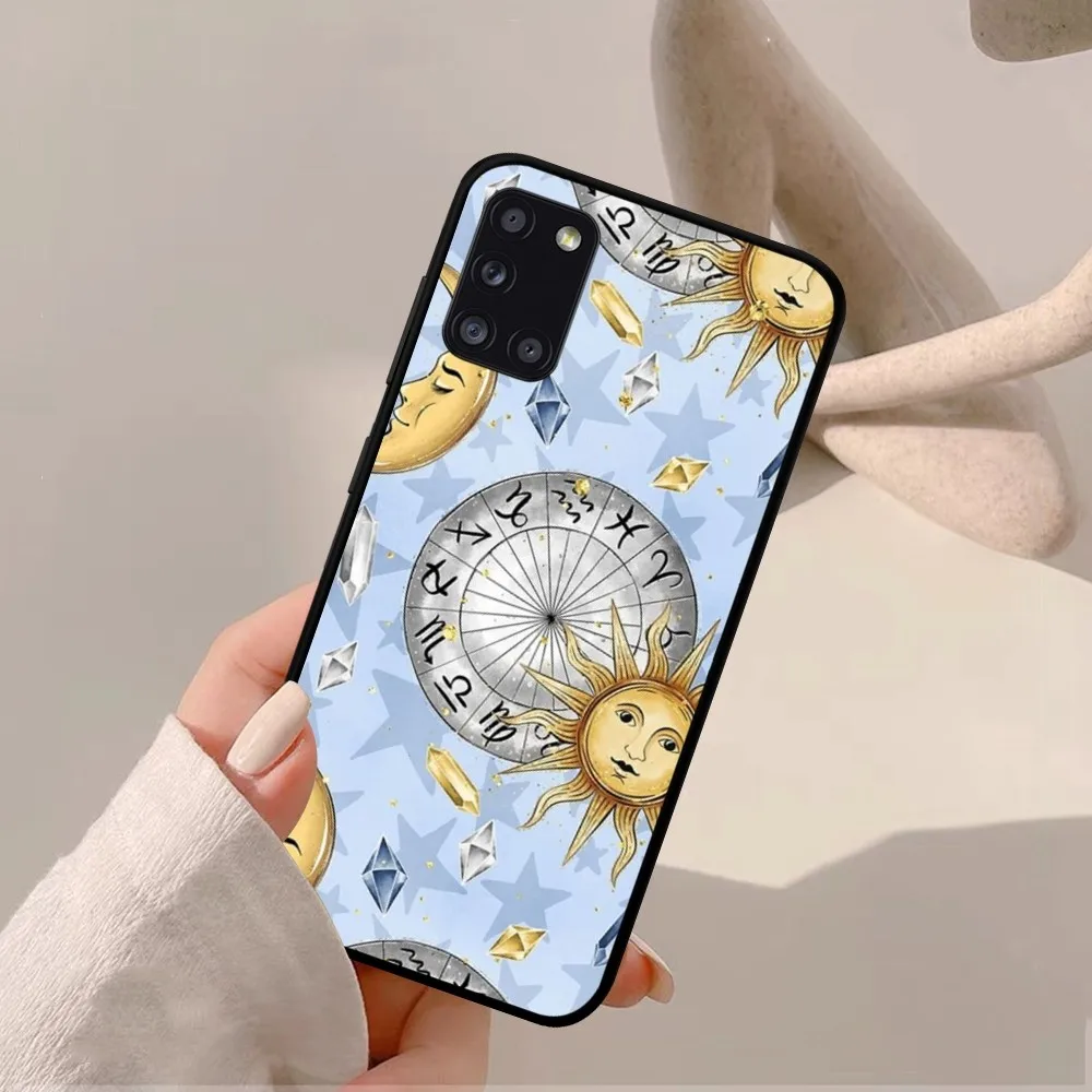 Suns Moons Clouds Astrological Phone Case For Samsung A 10 11 12 13 20 21 22 30 31 32 40 51 52 53 70 71 72 73 91 13 shell