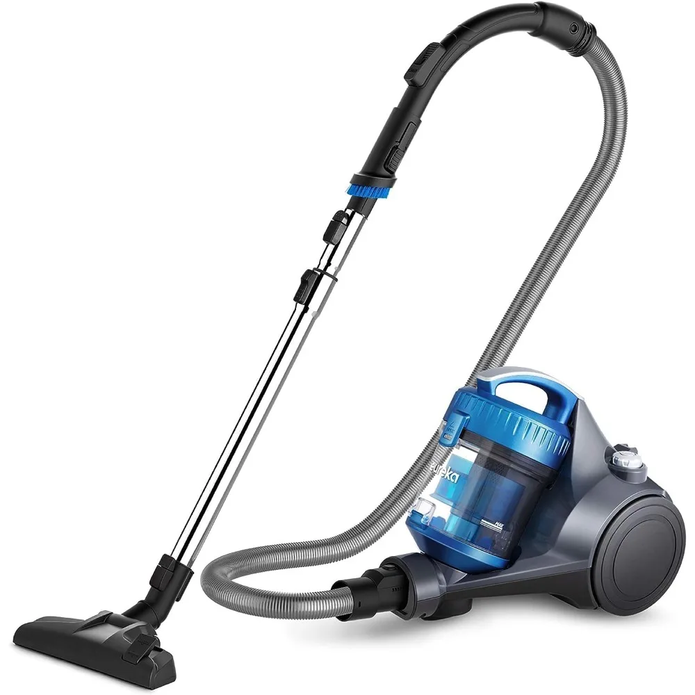 Bagless Canister 2.5L Vacuum Cleaner, Lightweight Vac for Carpets and Hard Floors, NEN110A, Blue