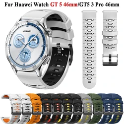 GT5 Silicone 22mm Wrist Strap For HUAWEI WATCH GT 5 4 46mm Watchband For HUAWEI WATCH 4 Pro GT5 3 SE Pro 46mm Wristband Bracelet