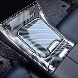 For Mercedes-Benz GLC X254 2023 2024 2025 2026 ABS Carbon Fiber Car Gear Shift Panel Central Water Cup Cover Trim Accessories