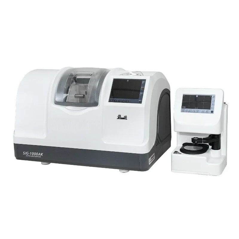 Fully automatic edging machine, 3D optical scanning tip ratio adjustable with half frame slotting high precision