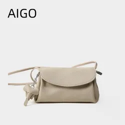 AIGO Elegant One Shoulder Bucket Bag Luxury Designer Crossbody Bags For Female Armpit Handbag Phone Pouch сумка женская bolsos