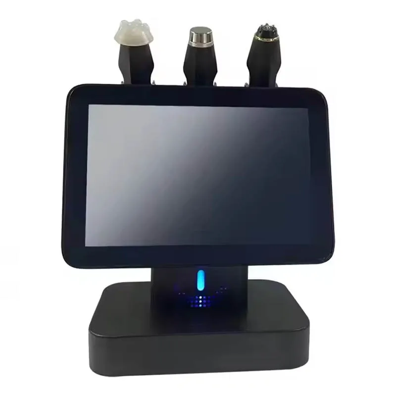 Professioneel 3-in-1 gezichtsverzorgingsapparaat Schoonheid Gezichtsmachine Huidverjonging Gezicht Spa Bubble Handvat RF Ultrasoon handvat