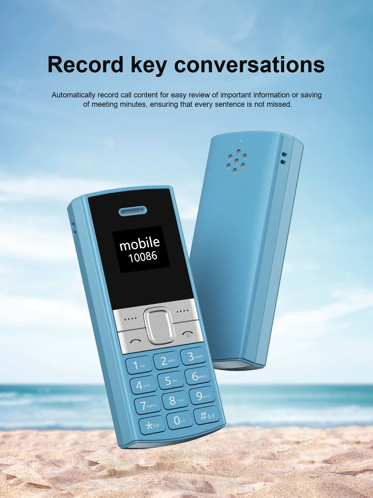 SERVO BM150 Dual SIM Mini Mobile Phone Magic Voice Bluetooth Dialer Speed Dial Call Recording Little Mobile Cellphone for Backup