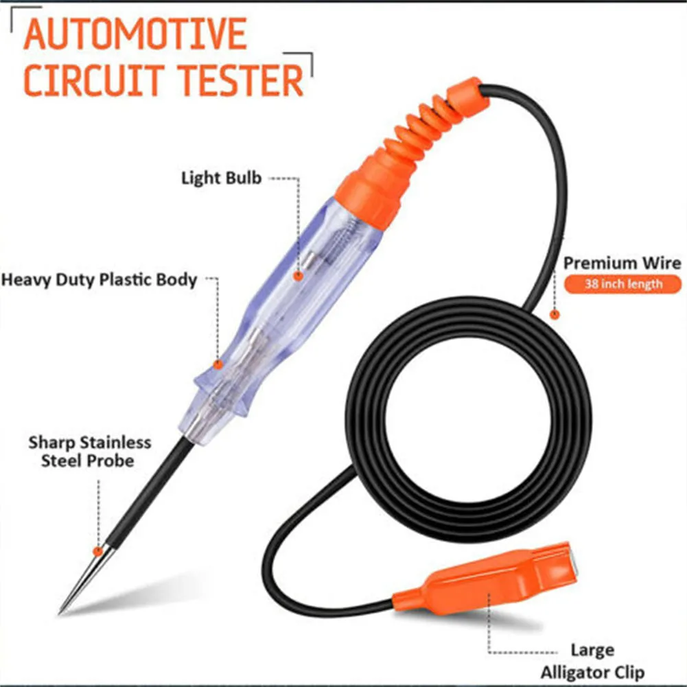 Car Test Pen Car Circuit Tester Car Battery Testing Ultra-hard Steel Probe Wire Piercing Probe Portable Design