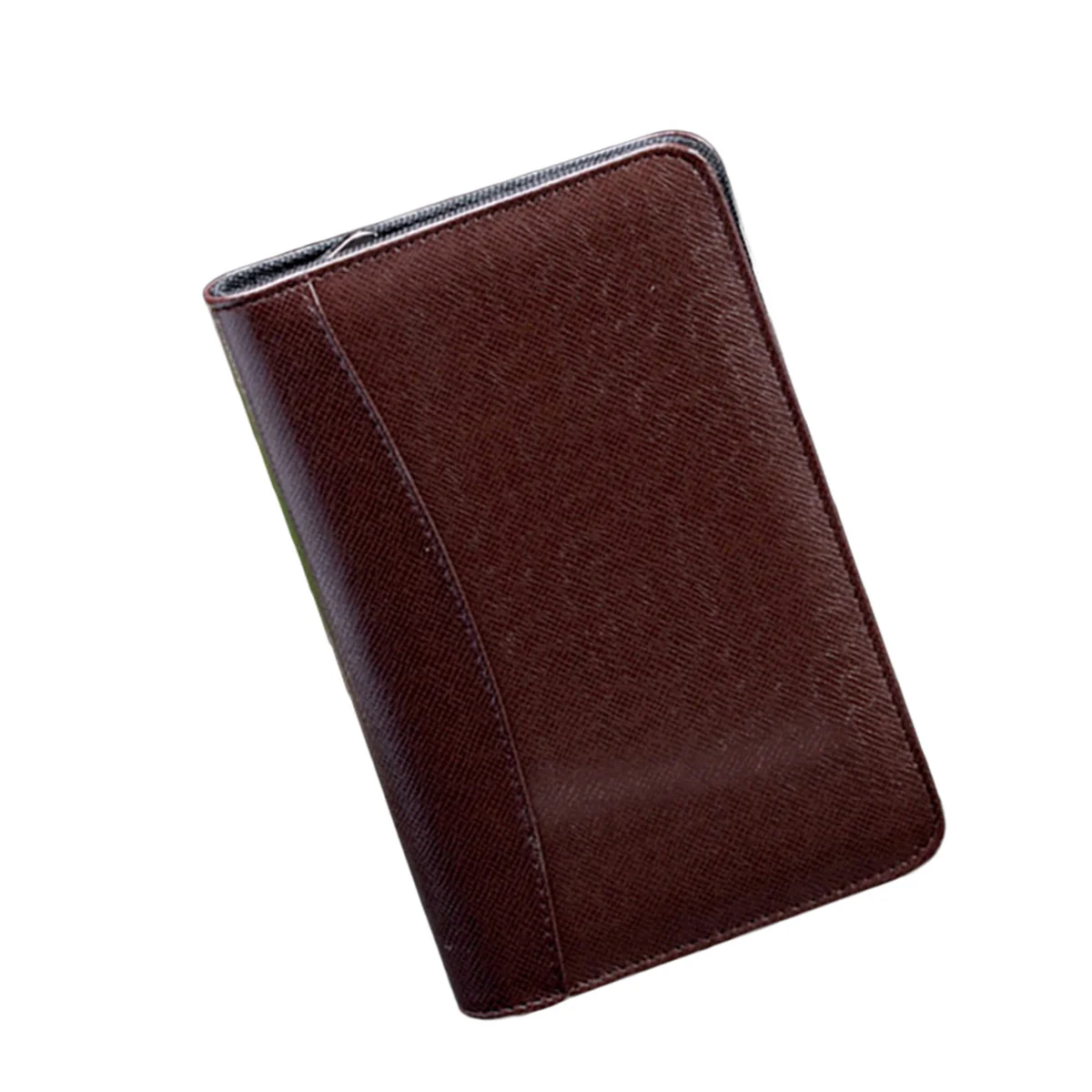 

A5 Zipper Notebook with Calculator PU Cover Loose Leaf Business Notepad for Office Travel Organizer Faux A6