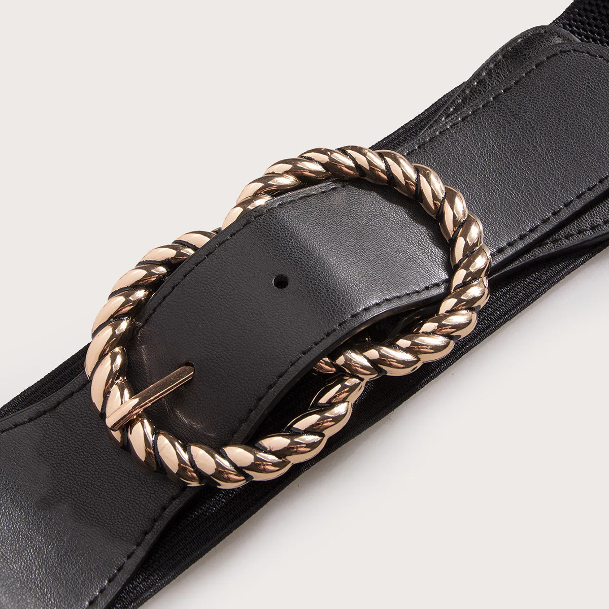 2024 New Women Wide Elastic Waist Belt Double Ring Design, Versatile Fashion Waist Cincher, Factory Direct In Stock