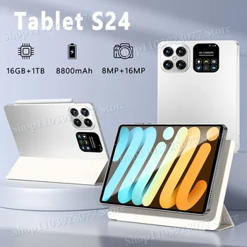 2024 NEW Original Pad S24 Tablet 8.0 inch Android 12 Global Snapdragon 888 16GB+1024GB 8800mah Tablet 5G Dual SIM WIFI
