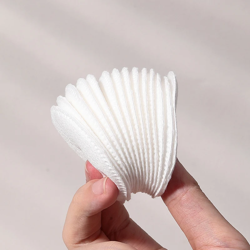 100/400 個コットンパッド使い捨てクリーンコットンフェイスマニキュアリムーバーラウンドソフトフェイスクレンジングリムーバーメイクアップコットンパッド