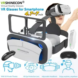 G12 IMAX 자이언트 스크린 가상 현실 안경, HD 3D 영화, 구글 판지 상자, VR 헬멧, 4.7-7 인치 휴대폰, 지지대 게임 조이스틱