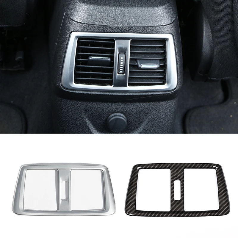 For BMW 218i Gran Tourer F45 F46 2015-2018 Car Rear Air Conditioning Outlet Frame Cover Trim ABS Silver Interior Accessories
