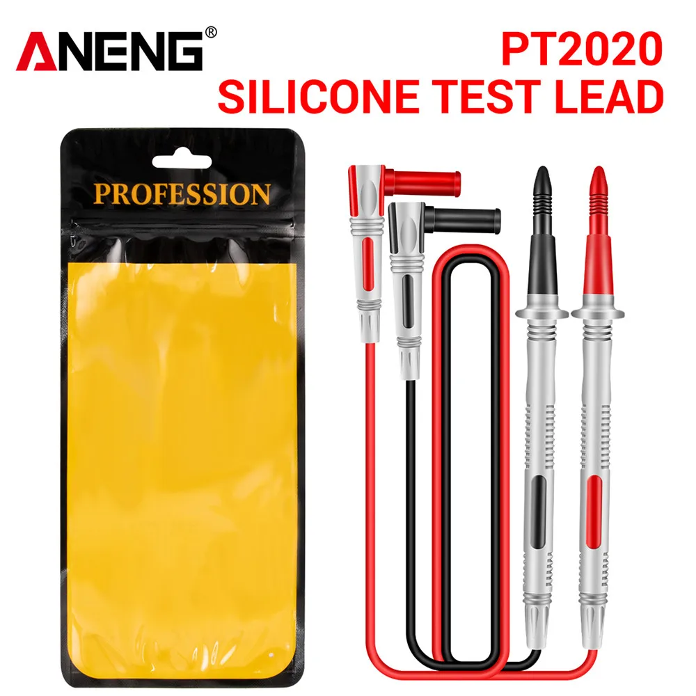 Universal Silicone wire  Probe 20A 1000V Test Leads Pin for Digital Multimeter For Vichy For FLUKENeedle Tip Multi Meter Tester