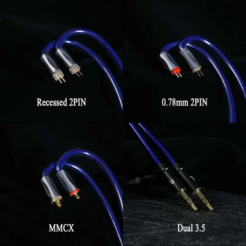 TRKAPLST-50 7N OCC versilbertes Kopfhörerkabel 2,5 3,5 4,4 mm symmetrisches Upgrade-Kabel für IE900 0,78 mm versenktes 2-poliges MMCX HIFIMAN – Detail 8