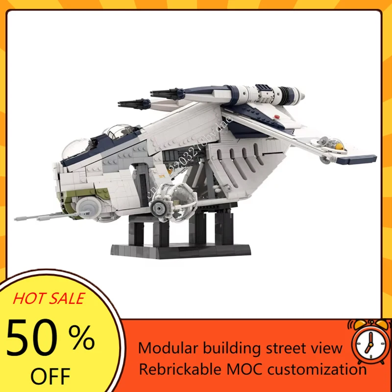 3014PCS Gunship Space War  Weapon MOC SpaceShip Battle Model Building Blocks Architecture DIY  Assembly Model Toys Gift